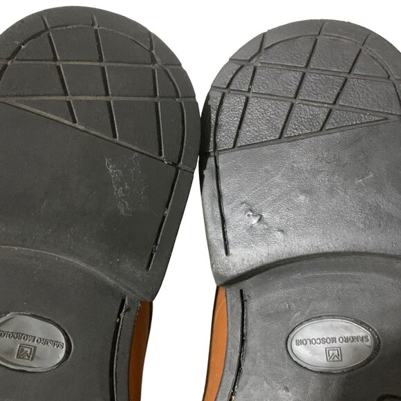 Sandro Moscoloni Norridge Cap Toe Oxford Dress Shoes Brown Leather Mens 11EEE - Picture 8 of 10